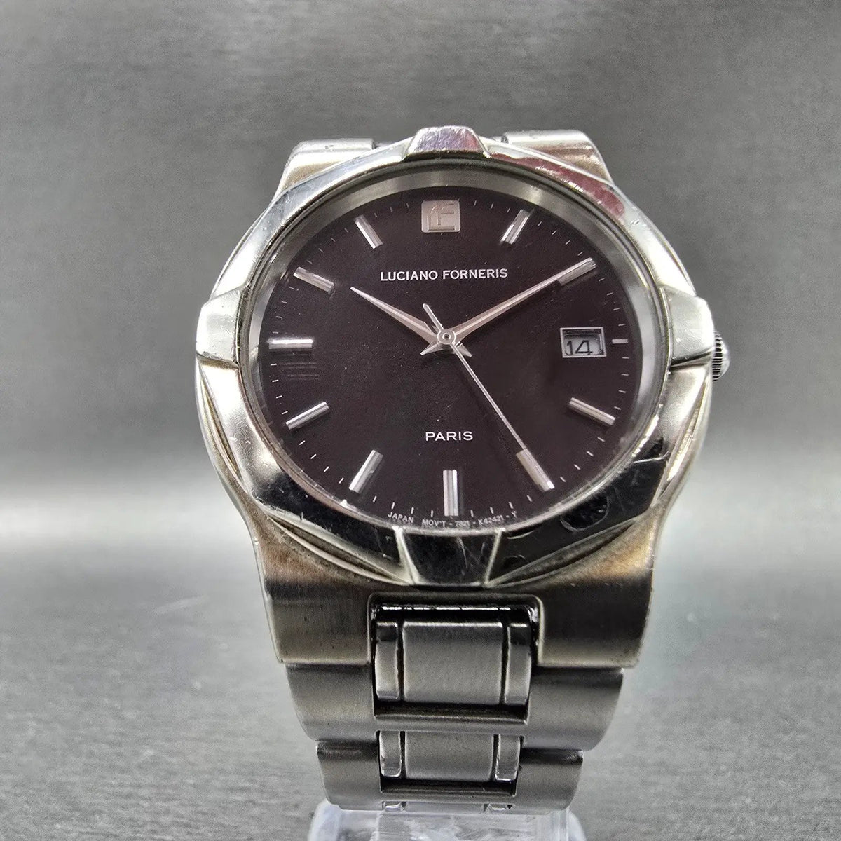 Citizen Eco-Drive Luciano Forneris Watch Men 36mm Black Dial Silver Date Works5