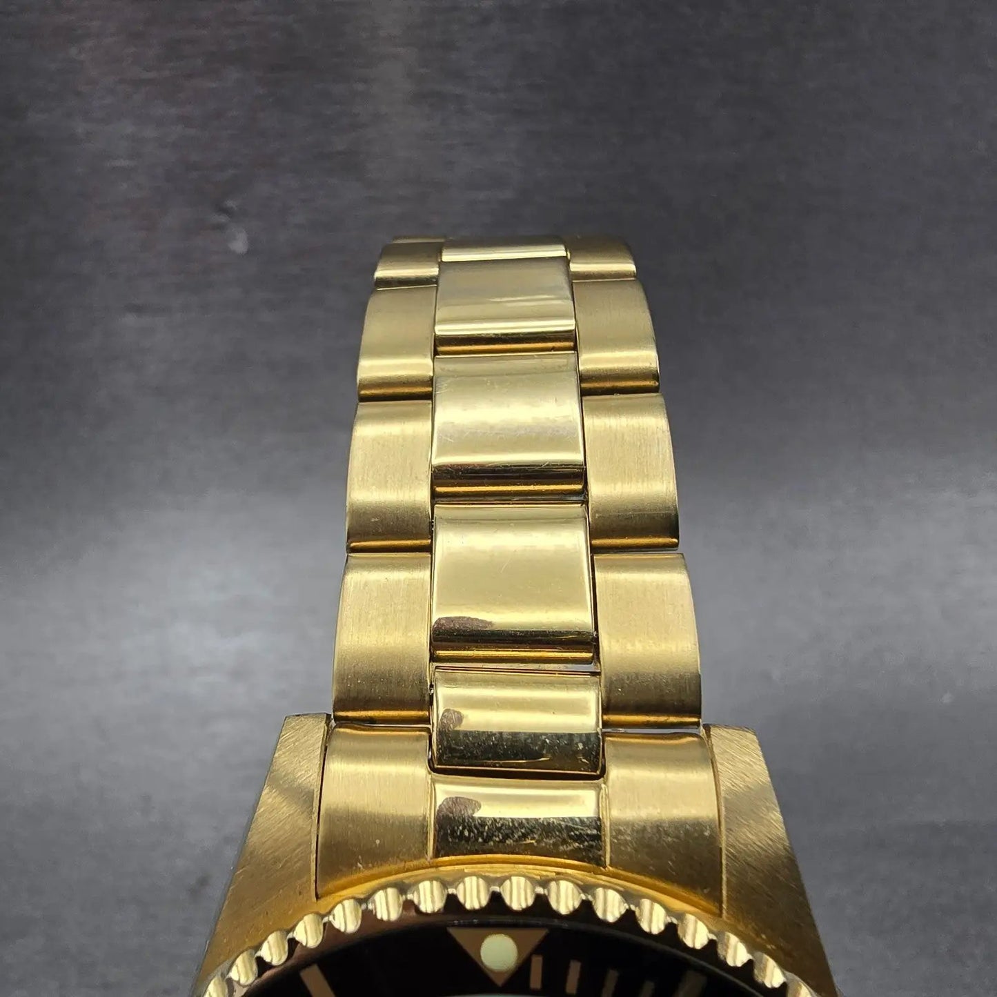 Invicta Pro Diver Watch Men 40mm Black Dial Gold Tone Date 89290B Automatic Runs4