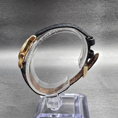 Citizen CQ Watch Women 22mm Silver Dial Gold Tone Round 3220-S32992 New Battery56