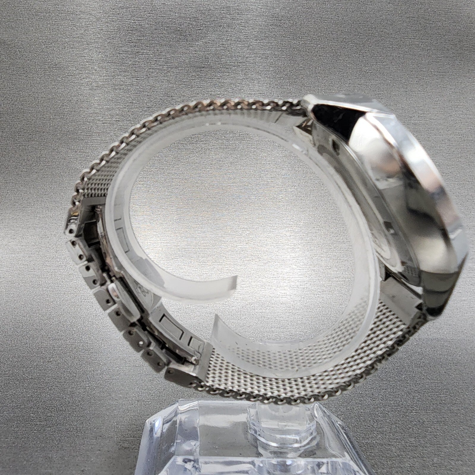 Movado Bold Chronograph Watch Men 44mm Silver Dial Steel Daydate Round New batt8