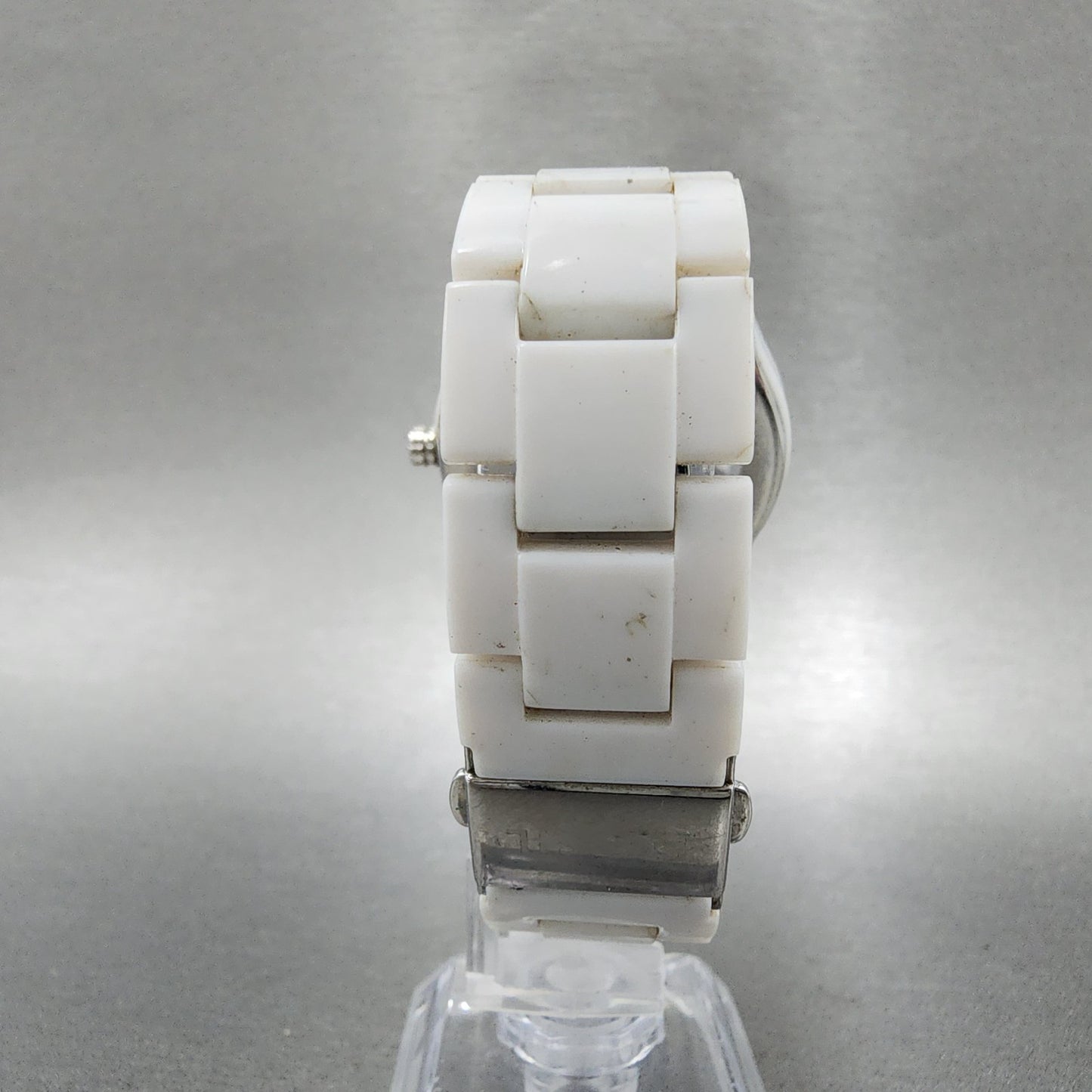 Fossil Stella Watch Women 38mm White Dial White Tone Round ES2444 New Battery7