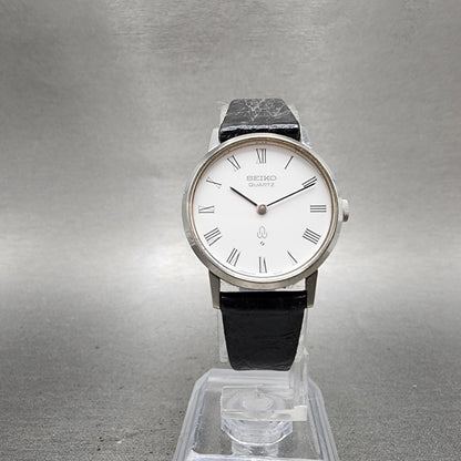 Seiko Watch Women 24mm White Dial Silver Tone Round 41306001 New Battery5