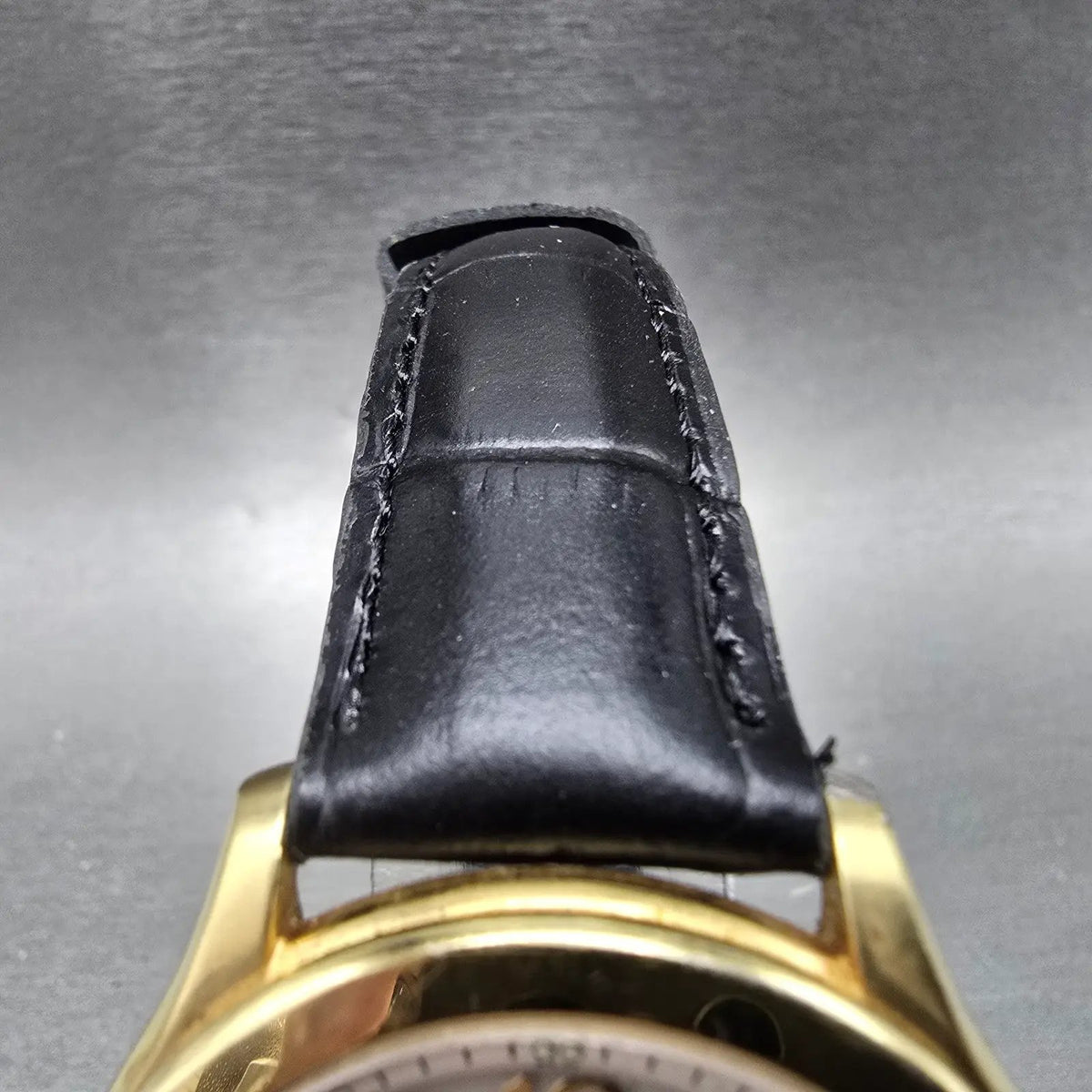 Citizen Eco-Drive Watch Men 39mm Cream Dial Gold Atomic Date H415 PARTS!!!!5