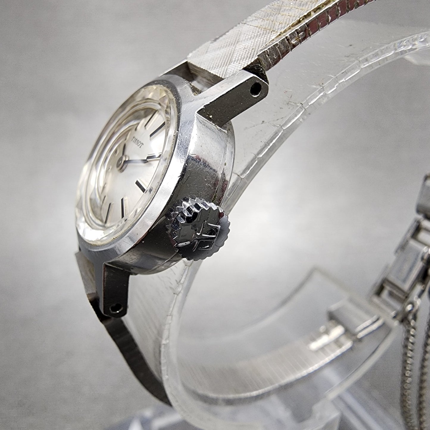 Tissot Watch Women 17mm Silver Dial Stainless Steel Manual Wind Runs Vintage2