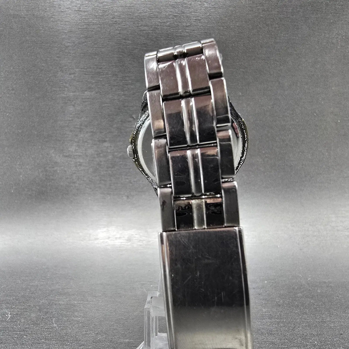 Seiko Alba Solar Watch Men 36mm Champagne Dial Silver Tone Date V145-0BE0 Runs7