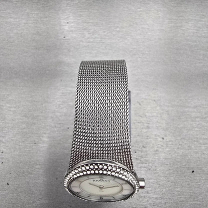Skagen Watch Women 26mm MOP Dial Silver Tone Gemmed 566XSSS New Battery4