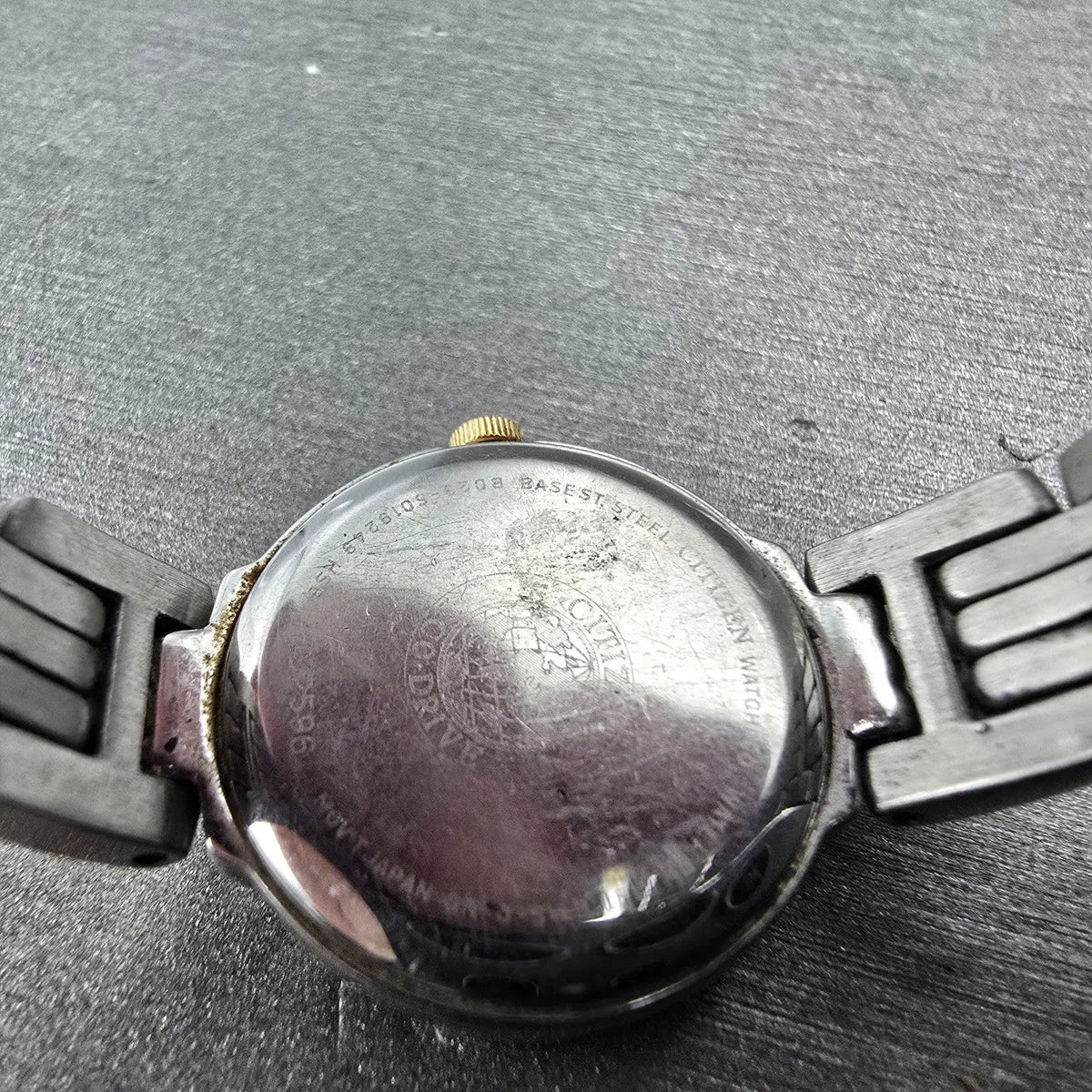 Citizen Eco-Drive Watch Women 21mm Black Dial Two Tone Gemmed B023-S018249 Works9