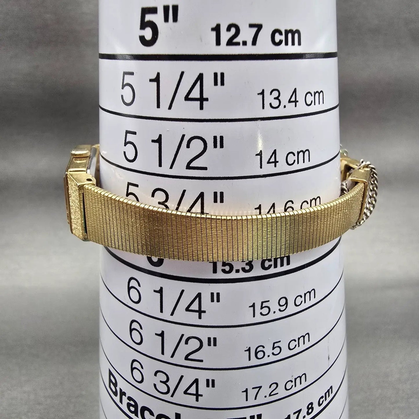 Seiko Watch Women 12mm Black Dial Gold Tone Rectangle 2E20-5490 New Battery VTG9