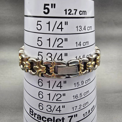 Bulova Watch Women 20mm Silver Dial Two Tone Diamond Round 98P15 New Battery P9