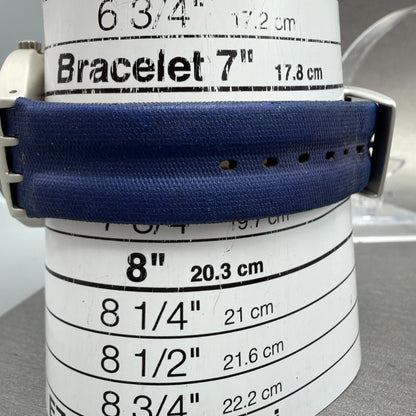 Swatch irony Blue Daemon Watch Unisex 38mm Blue Dial Silver READ!!! NewBat10