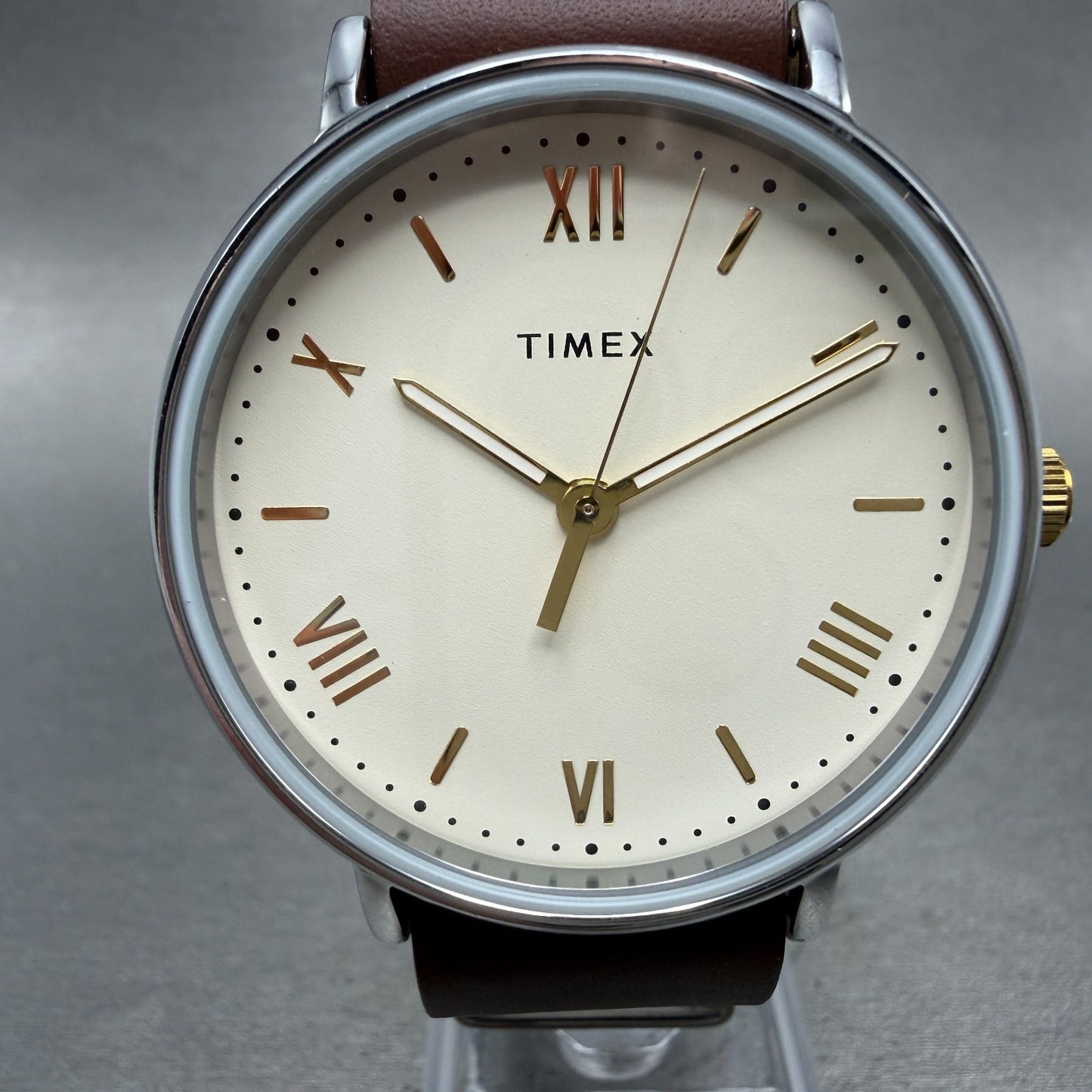 Timex Southveiw Watch Men 41mm Cream Dial Silver Tone TW2R80400 New Battery0