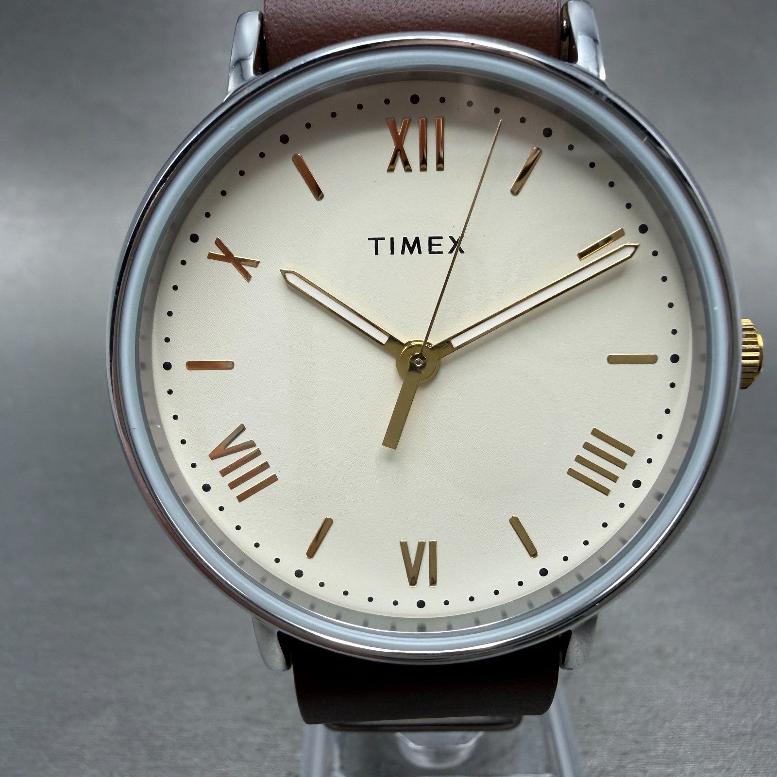 Timex Southveiw Watch Men 41mm Cream Dial Silver Tone TW2R80400 New Battery0