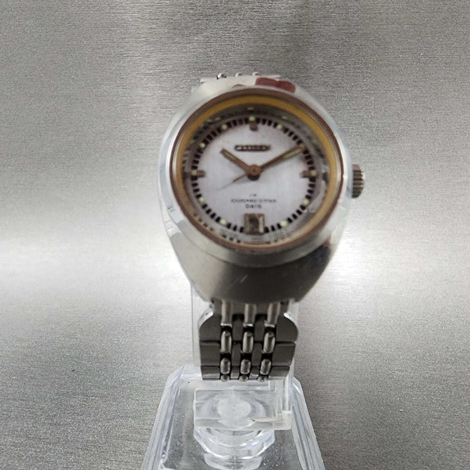 Citizen Cosmostar Watch Women 24mm Gray Dial Silver Tone Date Manual E10633K6