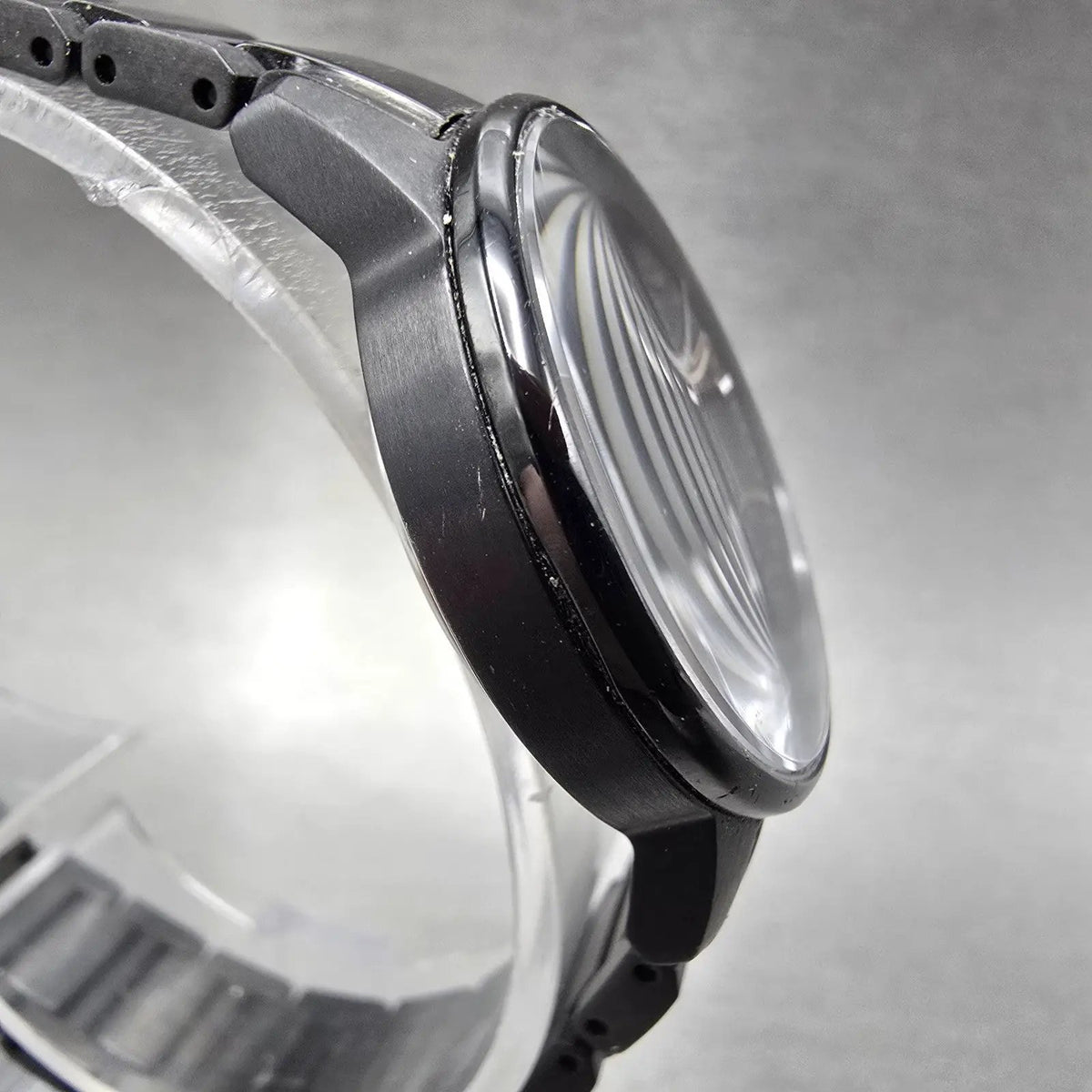 Citizen Axiom Eco-Drive Watch Women 29mm Black Dial Blackl Round EW2595-57E Runs4