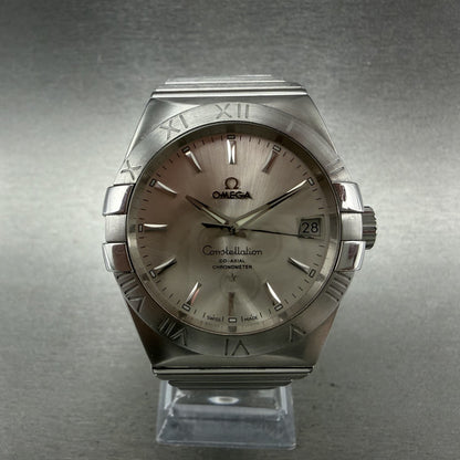 Omega Constellation Watch Men 38mm Silver Dial Stainless Steel Date Automatic0