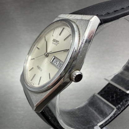 Seiko Majesta Watch Men 32mm Silver Dial Silver Tone Daydate 9063-6000 New Batt2