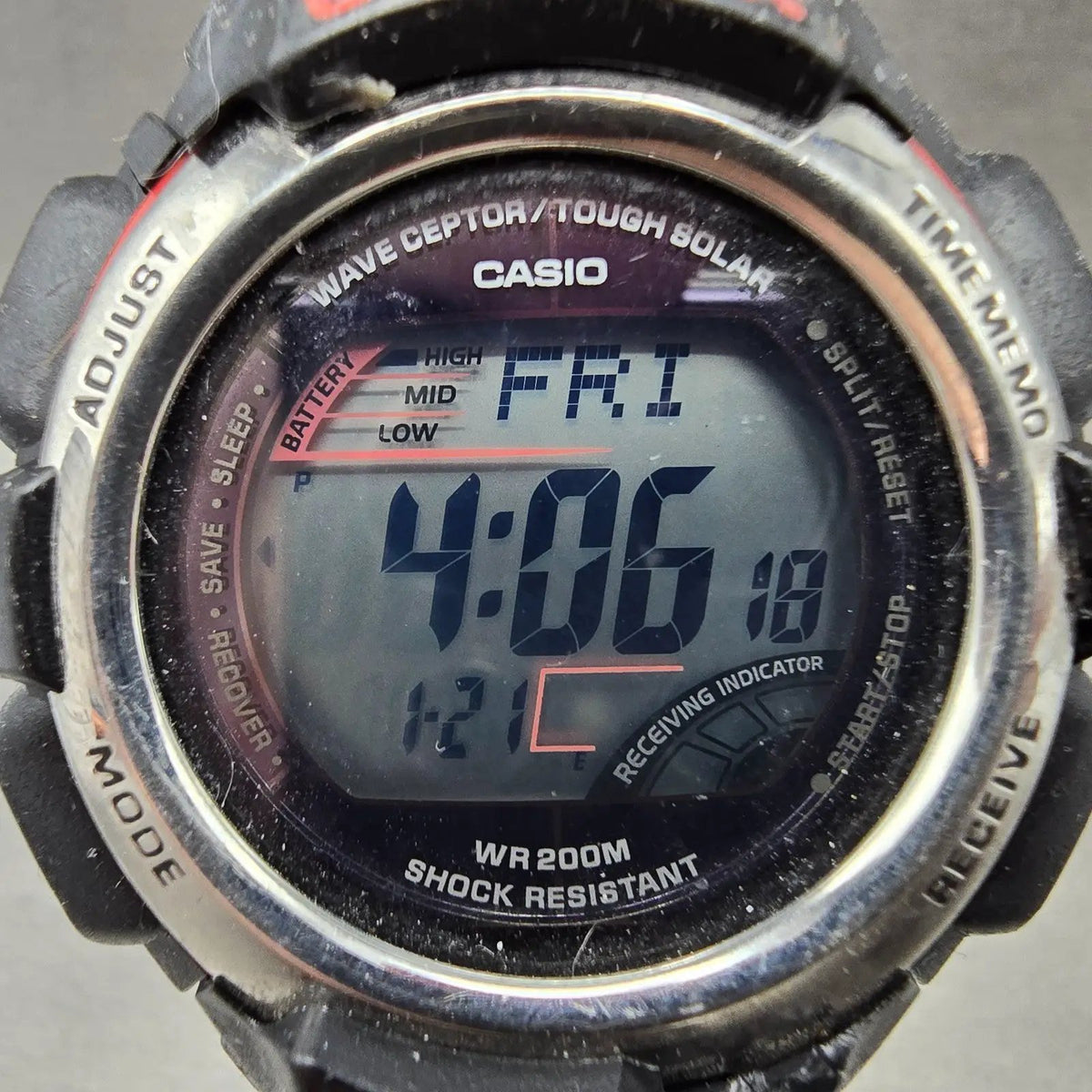 Casio G-Shock GW-300 Watch Men 43mm Digital Black Alarm Chrono Works Solar READ!1