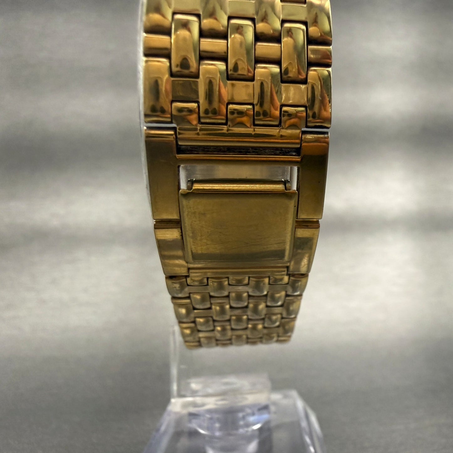 Seiko Watch Men 26mm MOP Dial Gold Tone Date Rectangle 7N22-5A19 New Battery7