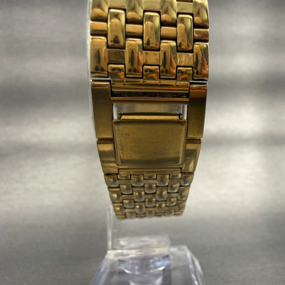 Seiko Watch Men 26mm MOP Dial Gold Tone Date Rectangle 7N22-5A19 New Battery7