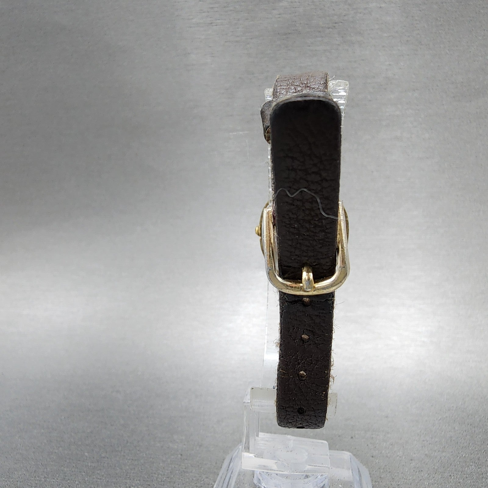 Seiko Watch Women 21mm Champagne Dial Gold Tone Rectangle 34215000 New Battery7