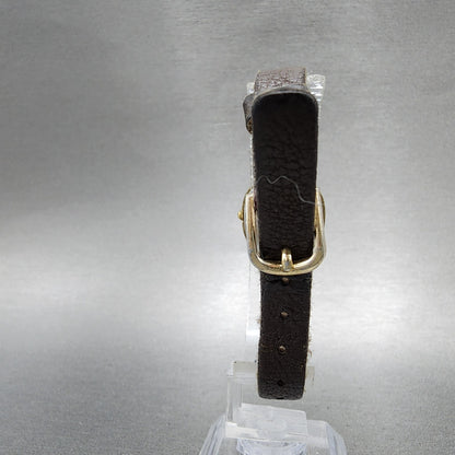 Seiko Watch Women 21mm Champagne Dial Gold Tone Rectangle 34215000 New Battery7