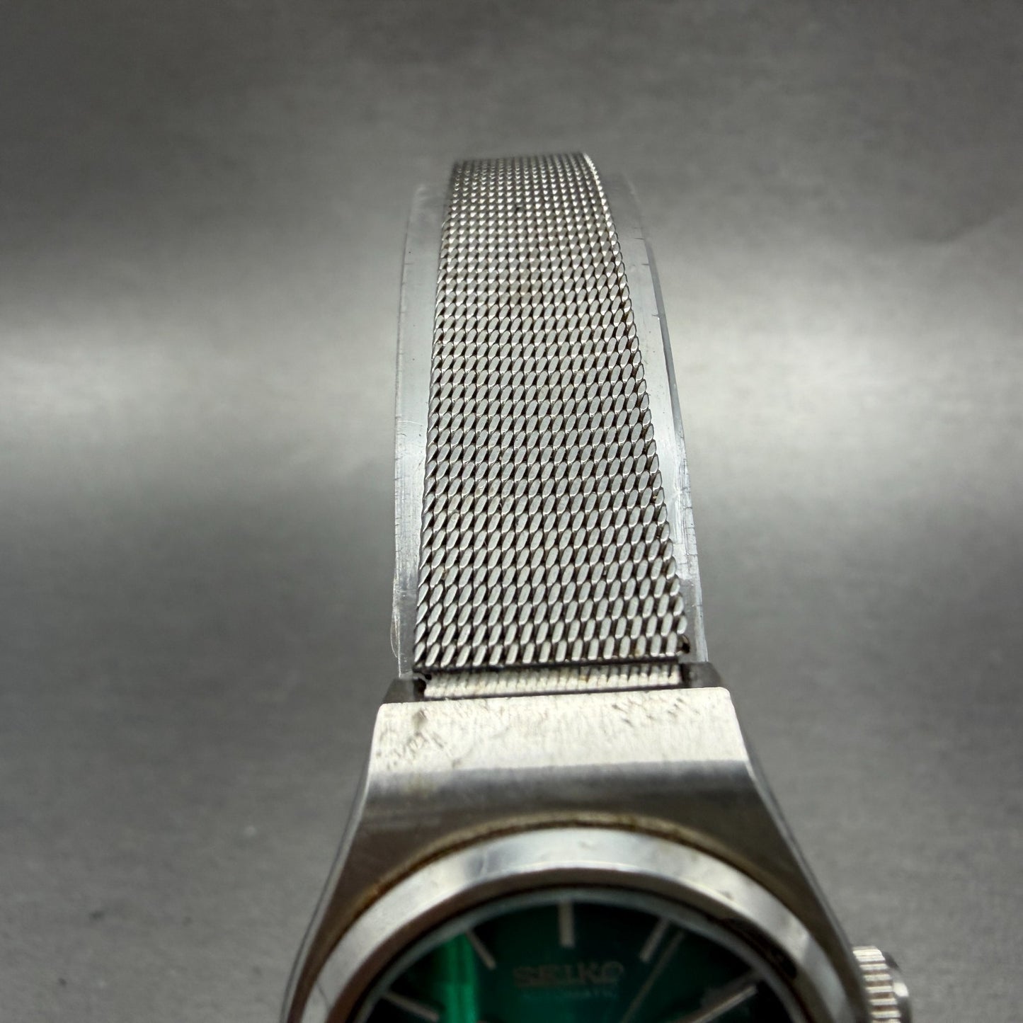 Seiko Automatic Watch Women 25mm Green Dial Silver Tone Daydate 2706-0380 Runs4
