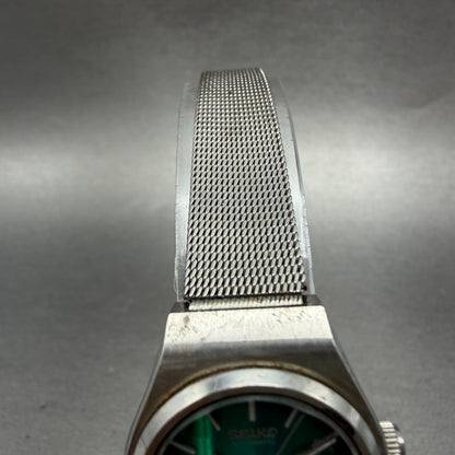 Seiko Automatic Watch Women 25mm Green Dial Silver Tone Daydate 2706-0380 Runs4