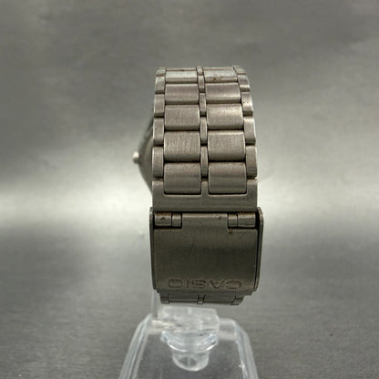 Casio MQ-336 Watch Men 33mm White Dial Silver Tone Round New Battery Vintage OPI7