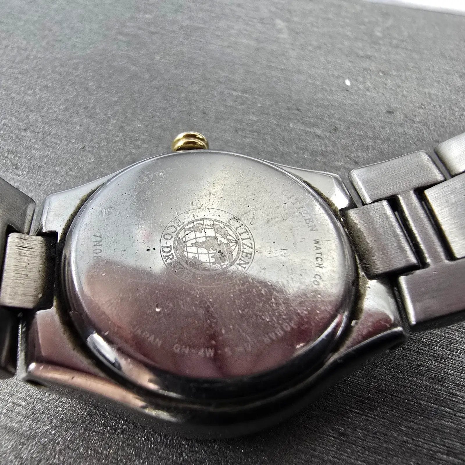 Citizen Eco-Drive Watch Women 27mm MOP Dial Two Tone Gemmed E011-S044235 Works K10