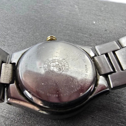 Citizen Eco-Drive Watch Women 27mm MOP Dial Two Tone Gemmed E011-S044235 Works K10