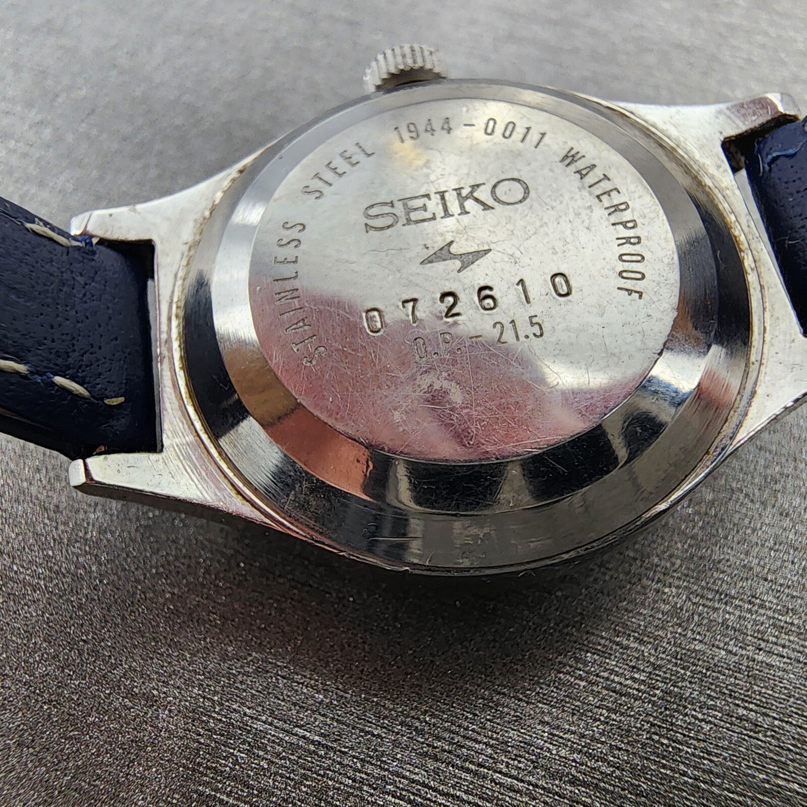 Seiko Watch Women 24mm Silver Dial Steel Round Manual Wind Runs 19440011 VTG9