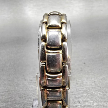 Seiko Watch Women 21mm MOP Dial Two Tone Gemmed Round 1N00-0FC0 New Battery VTG7