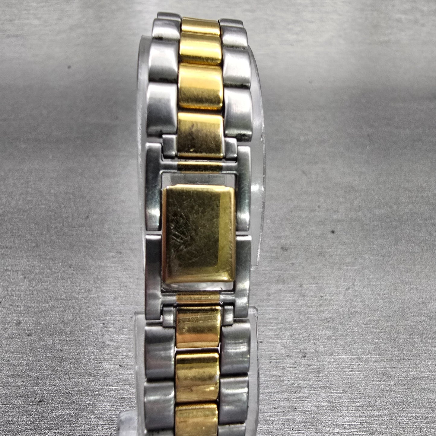 Citizen Watch Women 17mm Silver Dial Two Tone Rectangle 5920-S77112 New Battery7