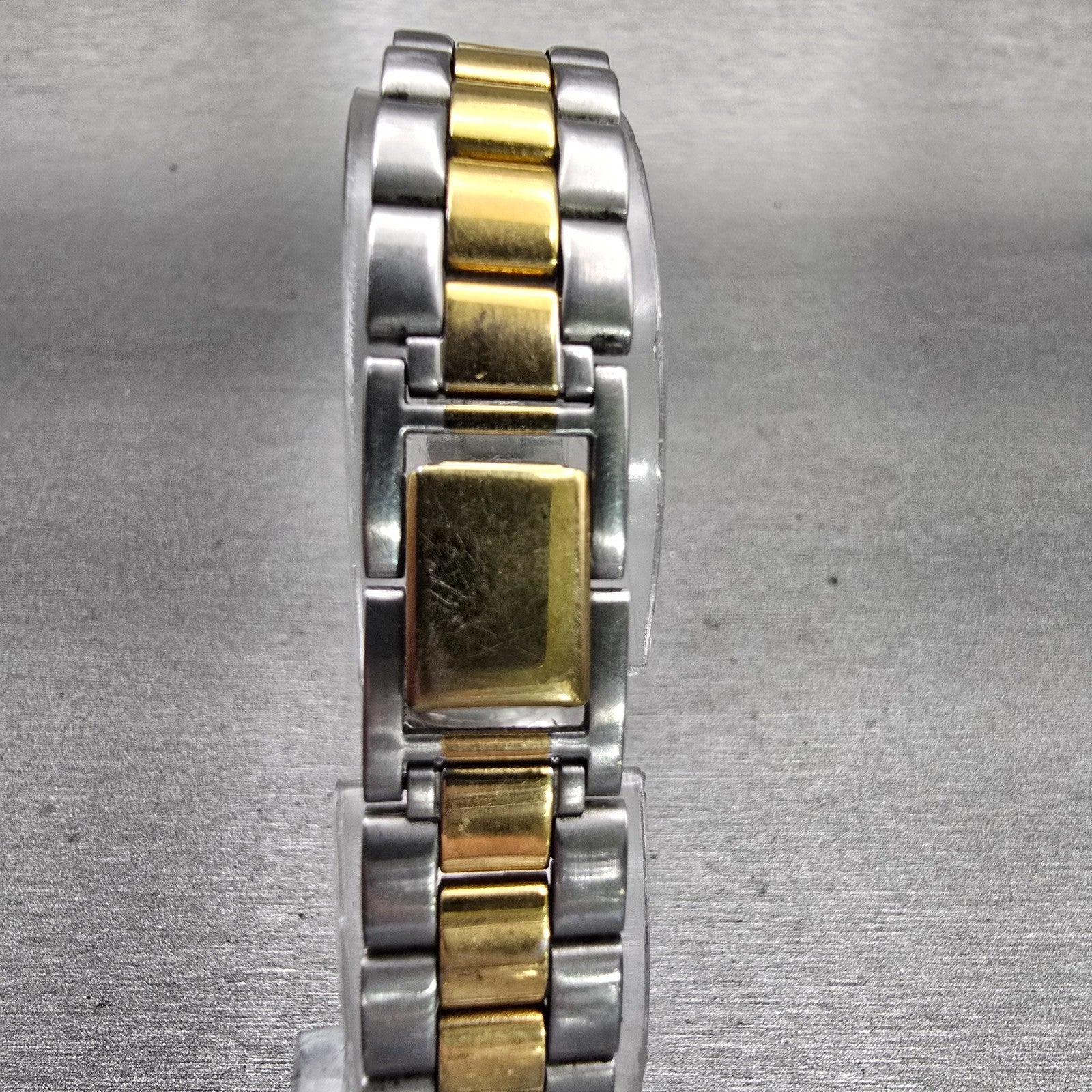 Citizen Watch Women 17mm Silver Dial Two Tone Rectangle 5920-S77112 New Battery7