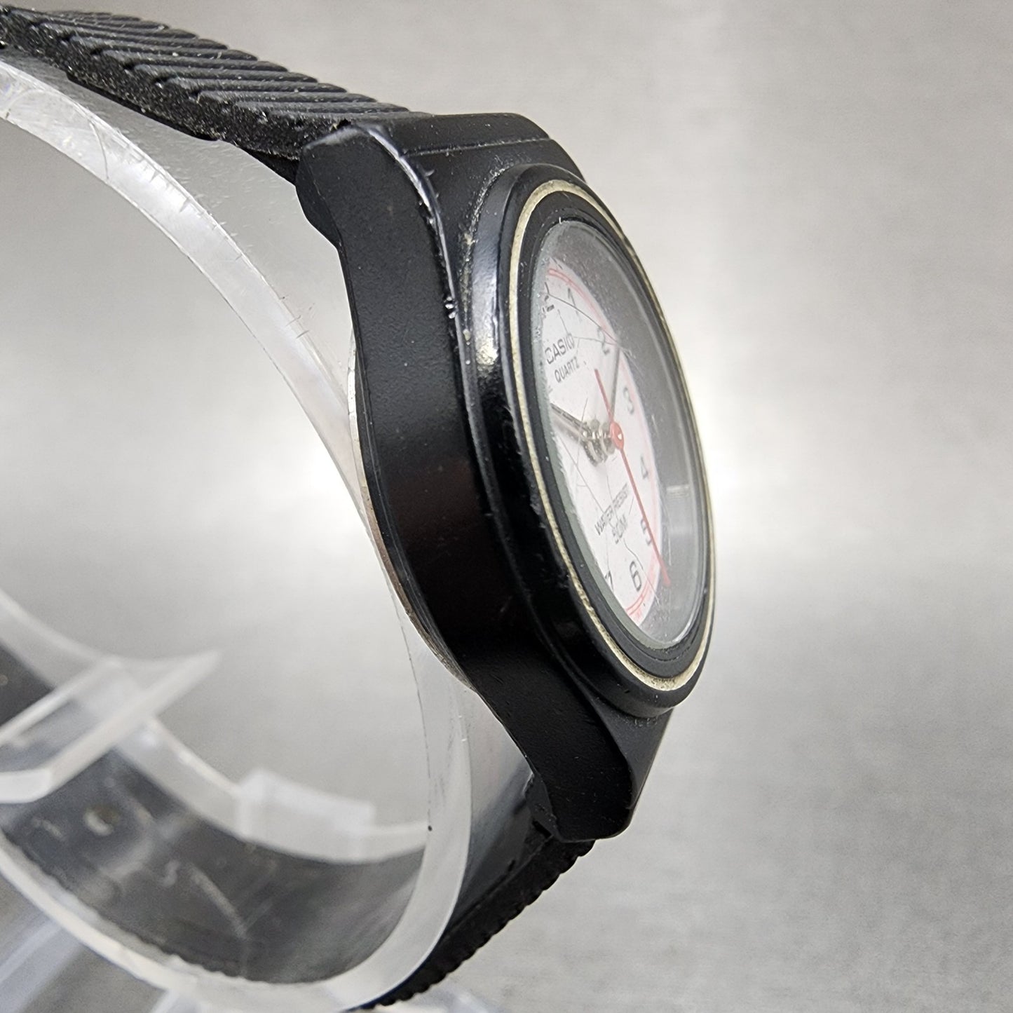 Casio Watch Women 24mm White Dial Black Tone Round LQ30W New Battery3