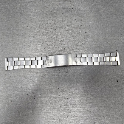 Seiko SQ Bracelet 19mm Stainless Steel Silver Tone Tri Folding Clasp VTG 111S0
