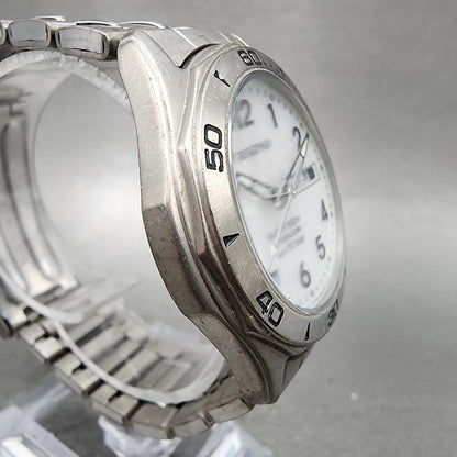 Citizen Reguno Solar Watch Men 39mm White Dial Titanium Daydate Round Runs3