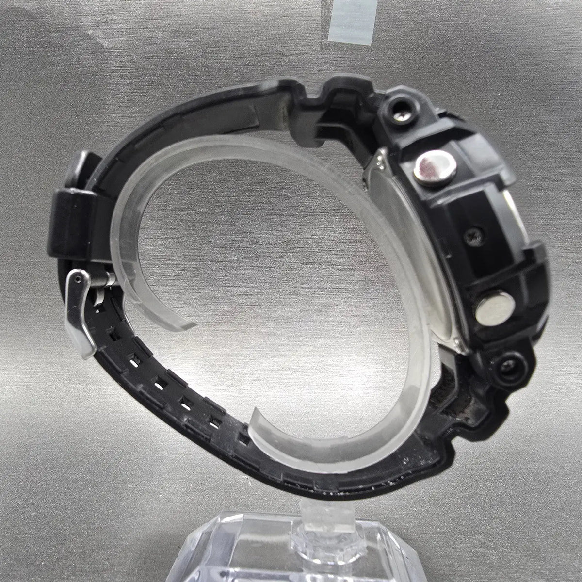 Casio G-Shock GAS-100 Watch Men 48mm Black Silver Analog Digital Solar Alarm9