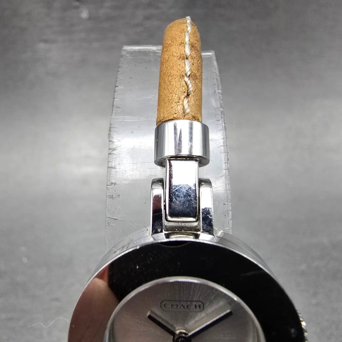 Coach Watch Women 23mm Silver Dial Silver Tone Round 0252 New Battery4