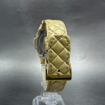 Casio Baby-G BGA-160 Watch Women 37mm Black Dial Gold Tone Analog Digital Works7