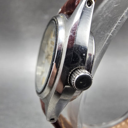 Seiko 5 Automatic Watch Women 25mm Silver Dial Silver Tone Daydate 2906-0820 Run2