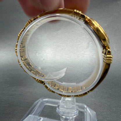 Seiko Watch Women 21mm Champagne Dial Gold Tone Round V400-1229 New Battery8