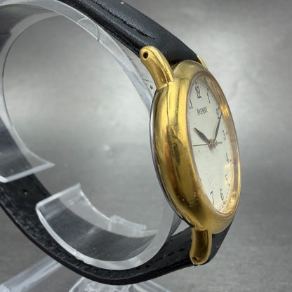 Seiko Avenue Watch Women 29mm Cream Dial Gold Tone Round 7N01-6D50 New Battery3