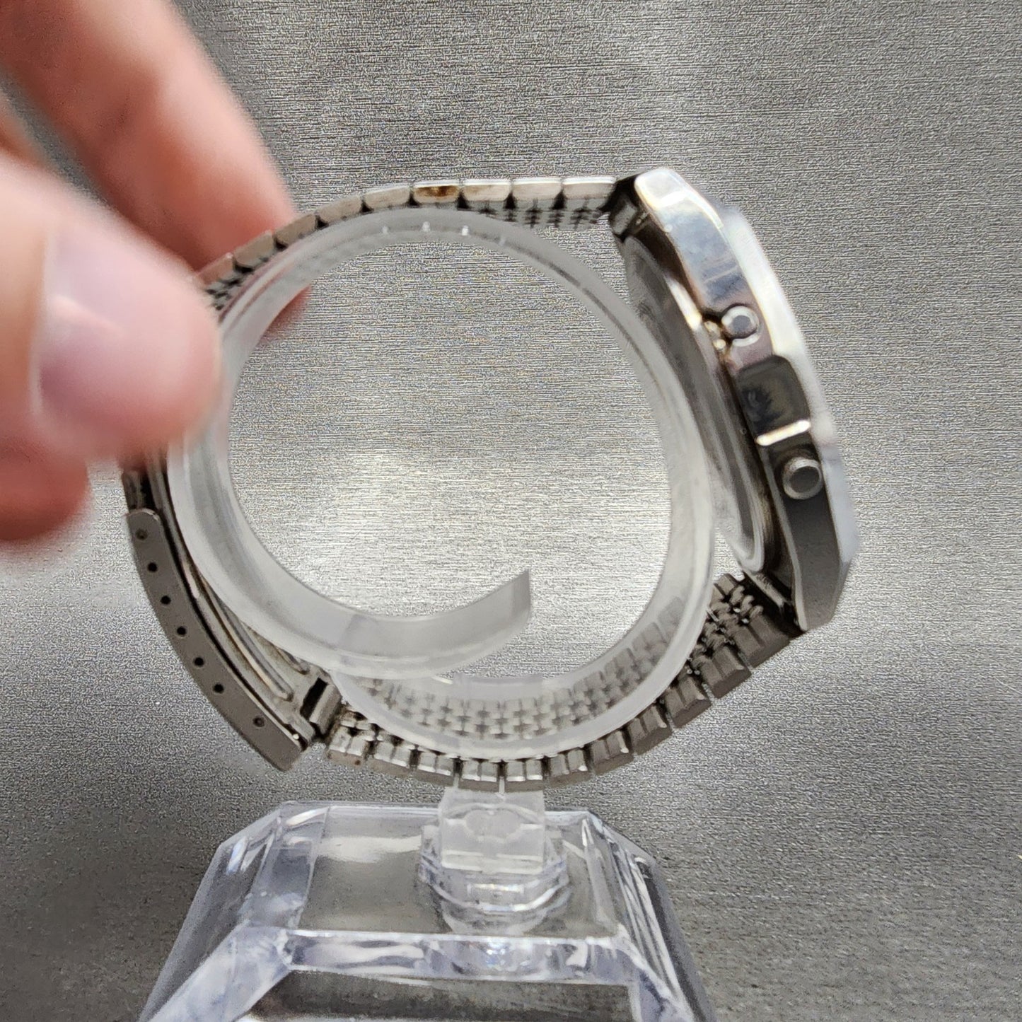 Casio W35 Watch Men 36mm Silver Tone LCD Alarm Chrono New  Battery8