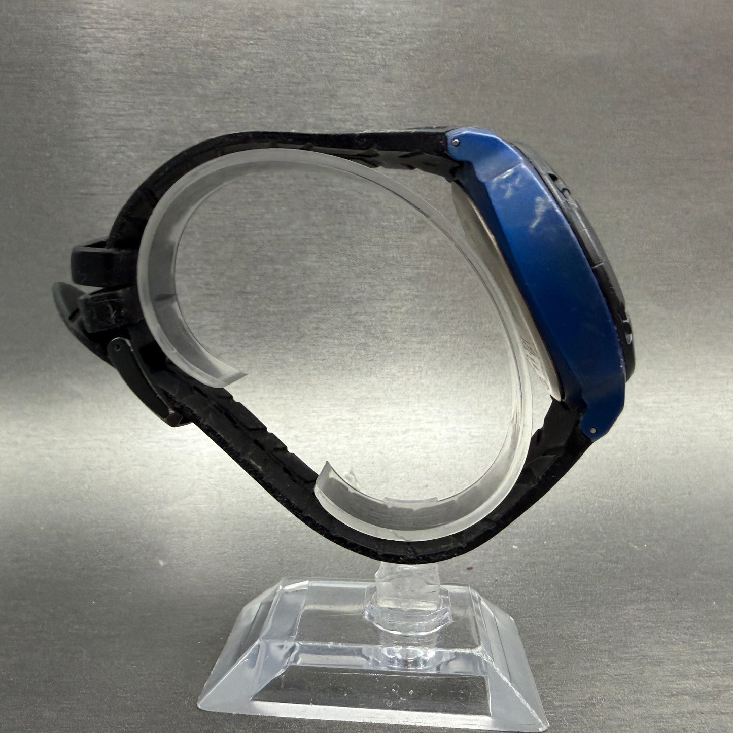 Tissot T-Touch Watch Men 47mm Black Blue Ana Digi Alarm Chrono New Battery W/Box9