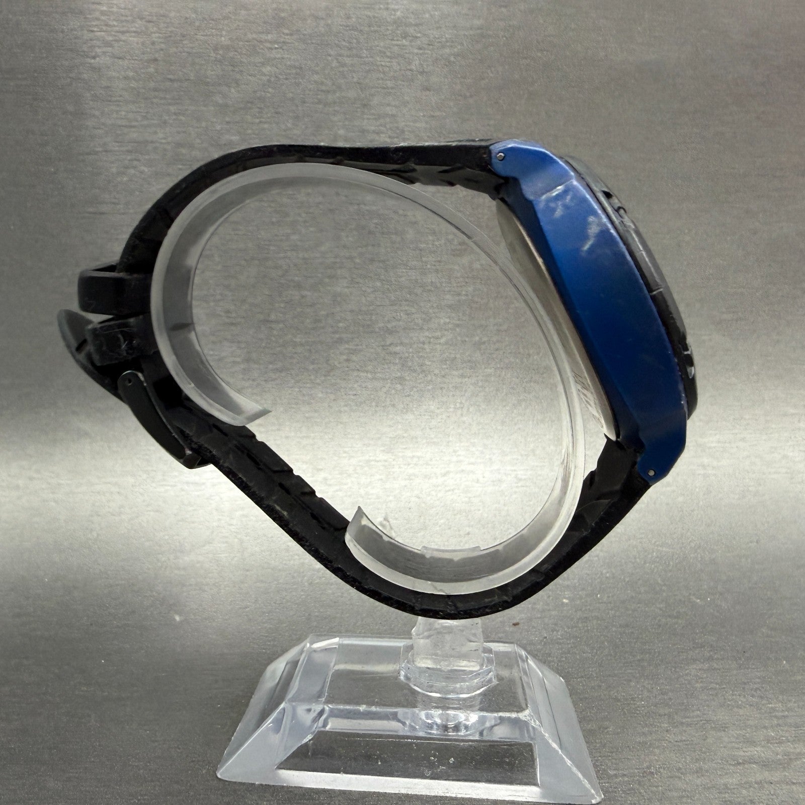 Tissot T-Touch Watch Men 47mm Black Blue Ana Digi Alarm Chrono New Battery W/Box9