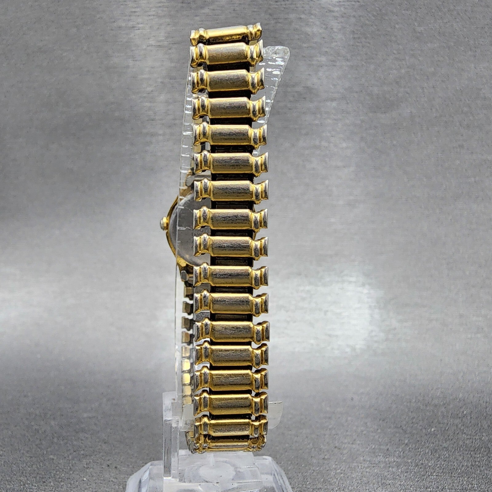 VTG Seiko Watch Women 20mm Gold Dial Gold Tone Round 1N010E19 New Battery8