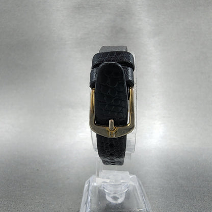 Seiko Tank Watch Women 24mm Black Dial Gold Tone Rectangle 23205140 New Battery8
