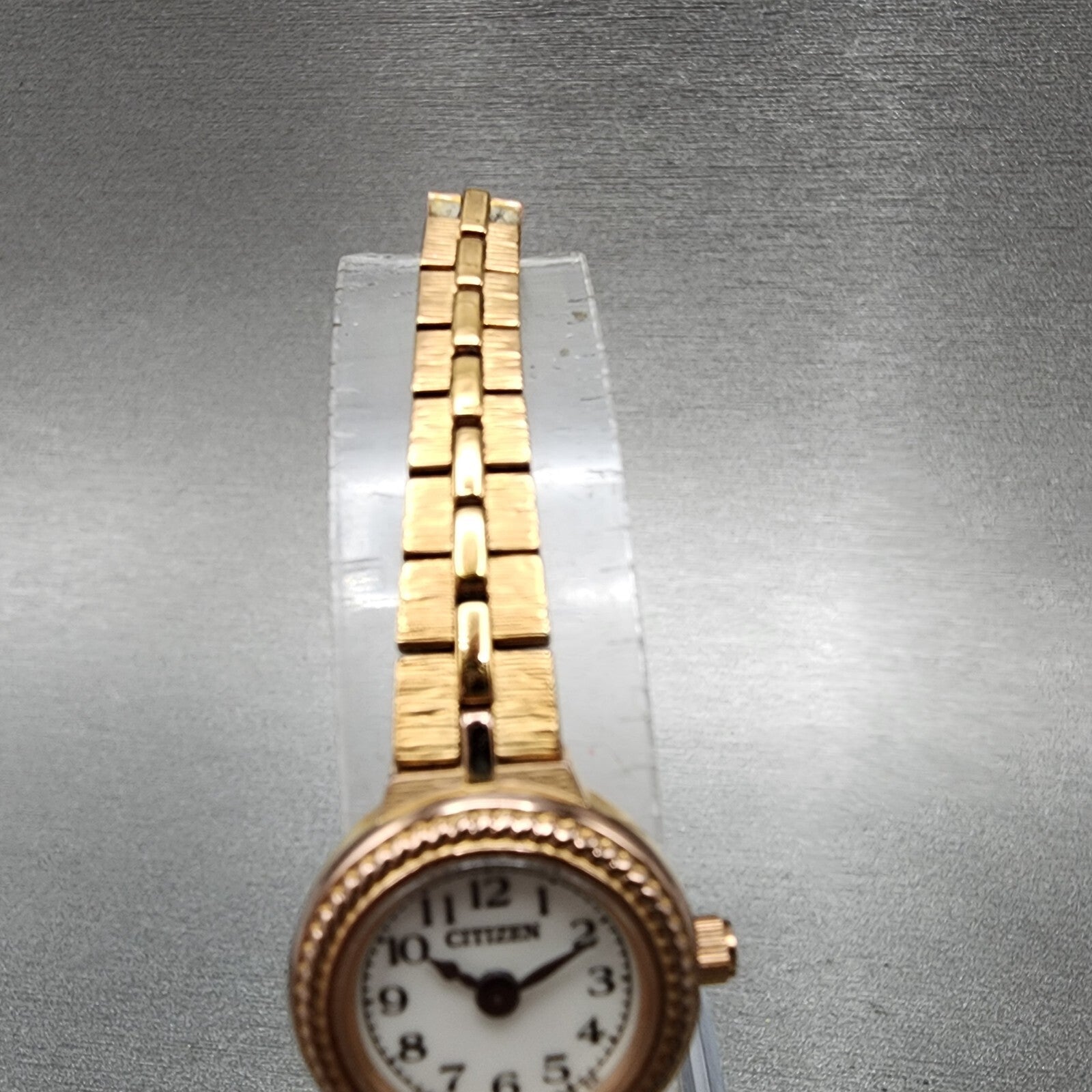Citizen EcoDrive Watch Women 18mm White Dial Rose Gold Round G620S092931 Runs4