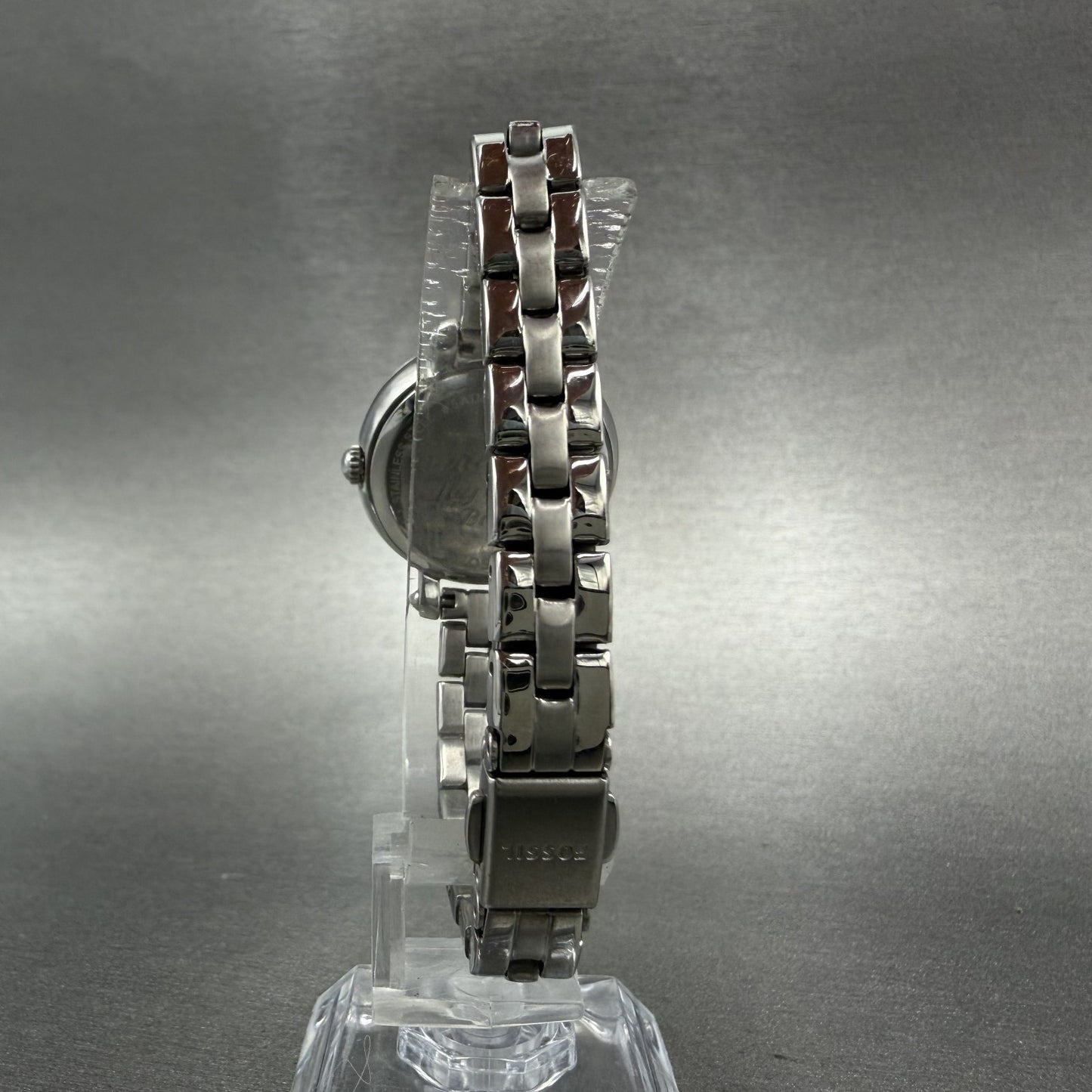 Fossil Heather Watch Women 26mm White Dial Silver Tone Date Round ES3135 NewBat7